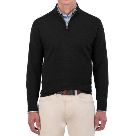 Peter Millar | Crown Comfort Plaited Cashmere Quarter-Zip