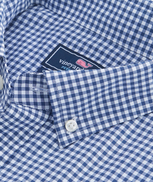 Vineyard Vines | Grand Cay Gingham Performance Nylon Classic Tucker Shirt