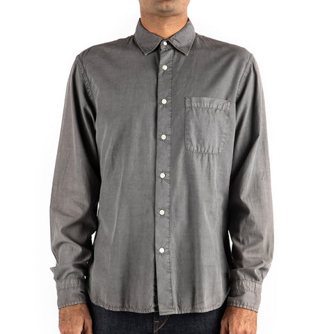 Hiroshi Kato | "The Ripper" Long Sleeve French Seam Shirt | Tencel & Cotton Blend