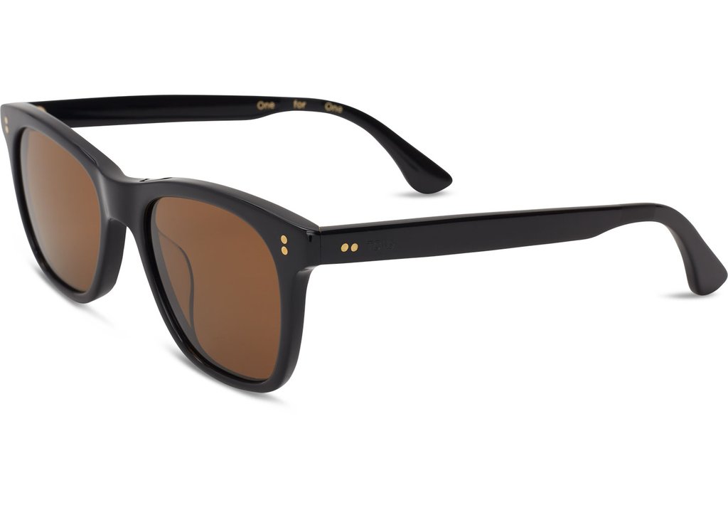 TOMS Eyewear | Fitzpatrick Shiny Black Brown Polarized