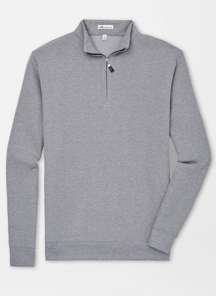 Peter Millar | Tri-Blend Melange Fleece Quarter Zip