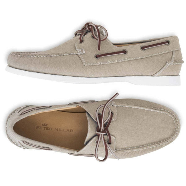 Peter Millar | Seaside Washed Canvas Boat Shoe