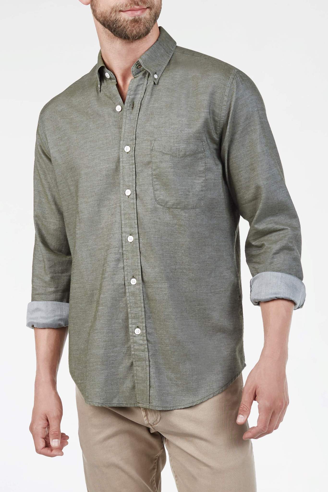 Faherty | Button-Down Collar Twill Shirt