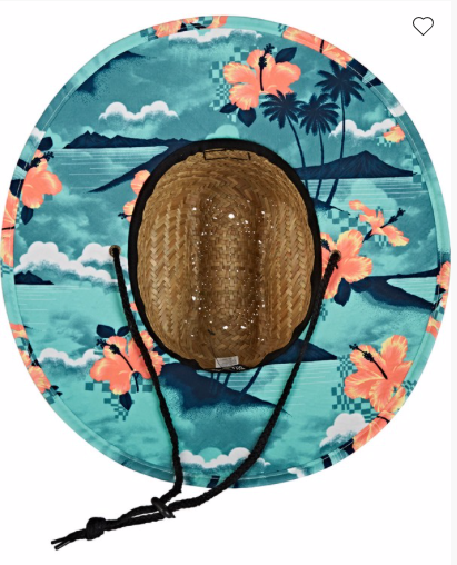 Billabong | Tides Print Straw Lifeguard Hat - Aqua