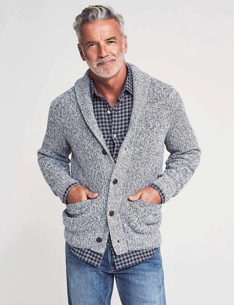 Faherty | Marled Cotton Cardigan