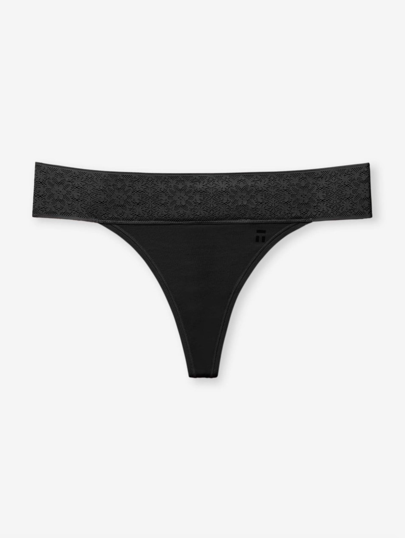 Tommy John | Cool Cotton Thong w/ Lace Waist