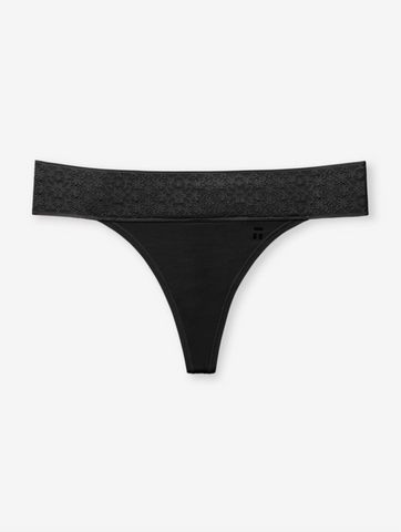 Tommy John | Cool Cotton Thong w/ Lace Waist