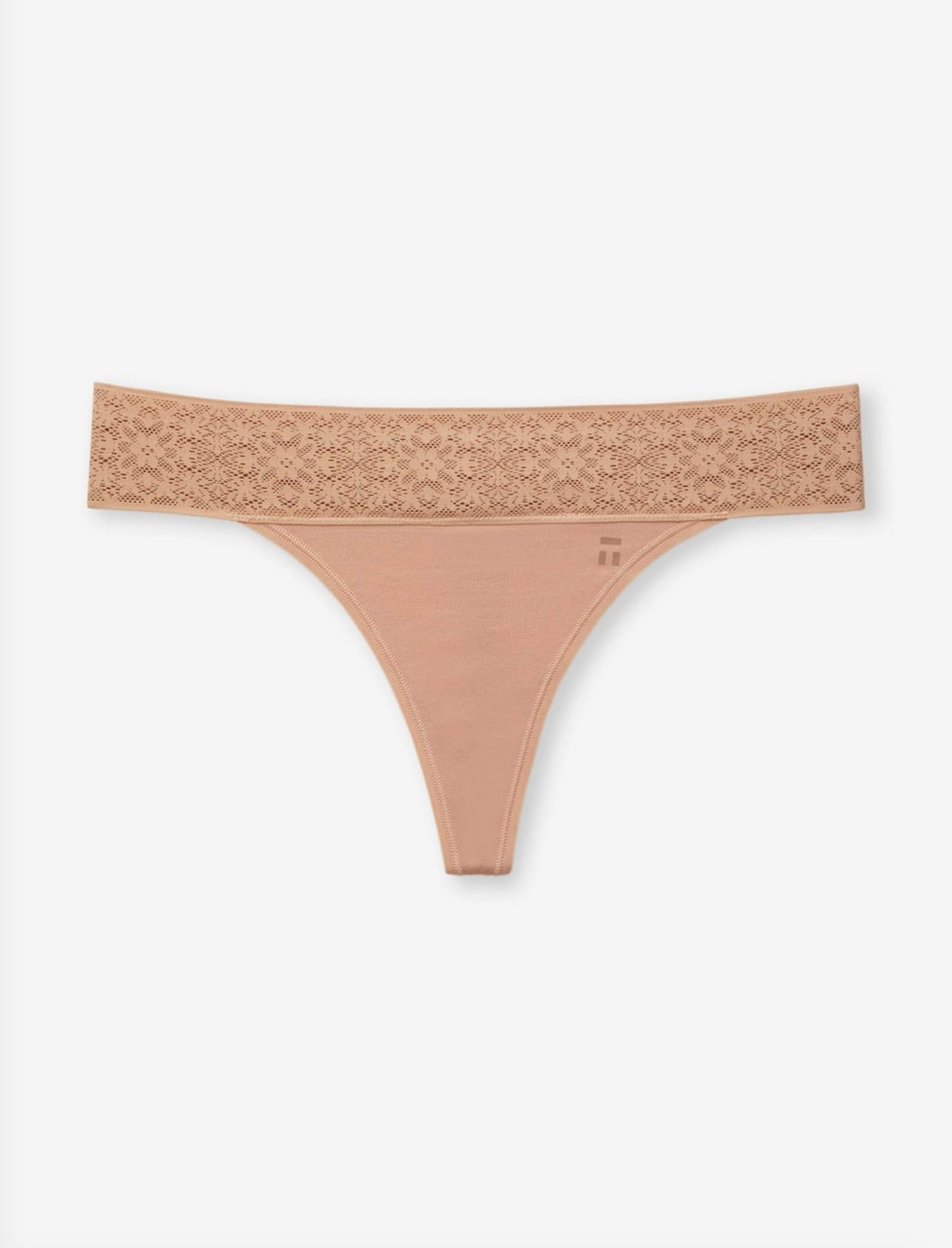 Tommy John | Cool Cotton Thong w/ Lace Waist