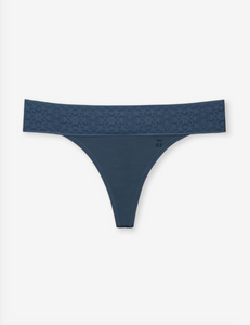 Tommy John | Cool Cotton Thong w/ Lace Waist