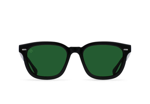 Raen | Myles | Crystal Black / Green Polarized | 53