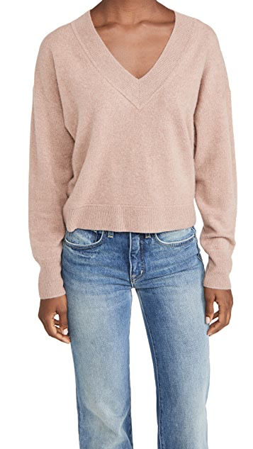 Naadam | Deep V Neck Pullover