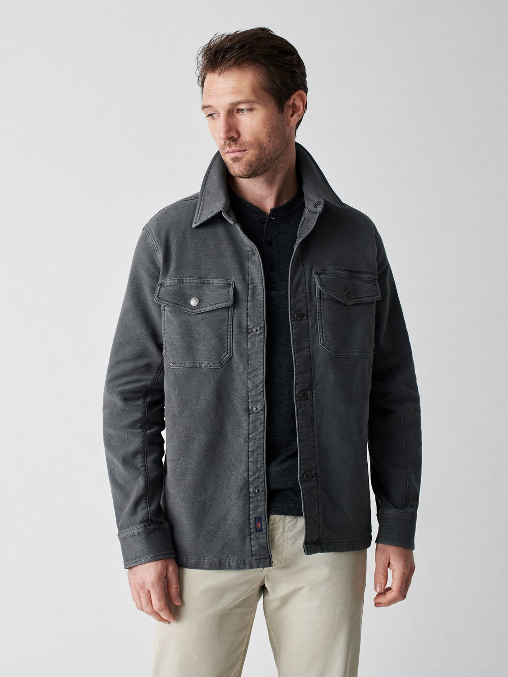 Faherty |  Stretch Terry Shirt Jacket